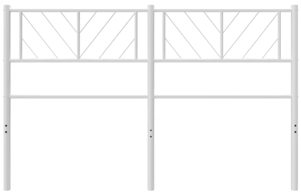 Cabeceira de cama 140 cm metal branco