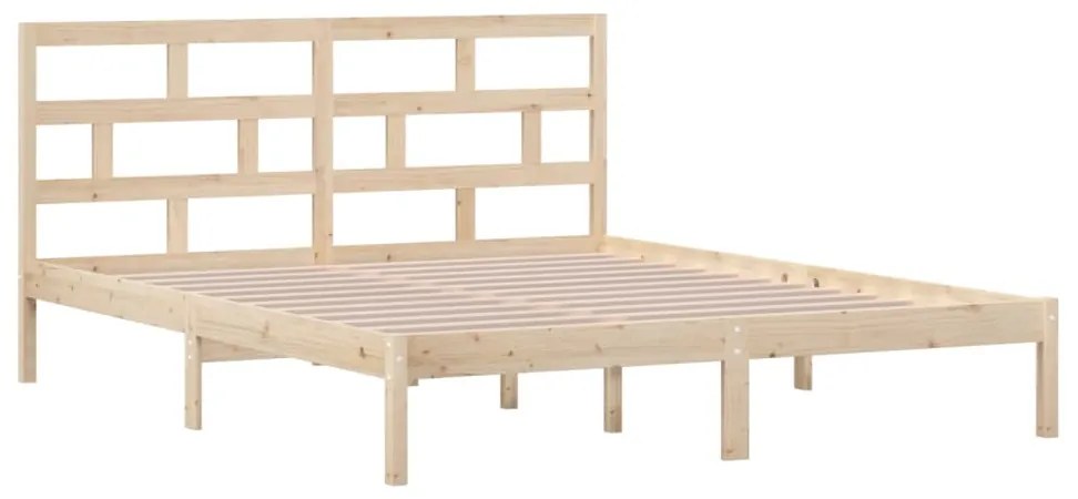 Estrutura de cama 160x200 cm madeira de pinho maciça