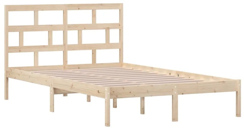 Estrutura de cama 120x200 cm madeira de pinho maciça