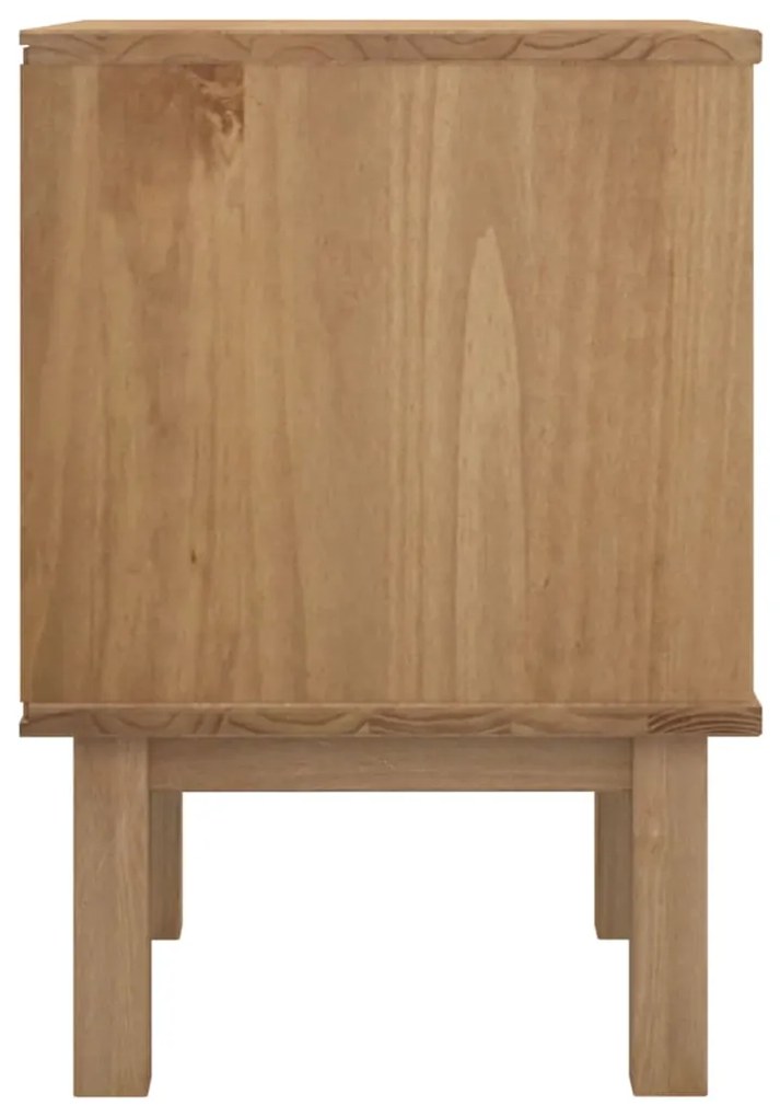 Mesa de cabeceira OTTA 45x39x57 cm pinho maciço castanho/cinza