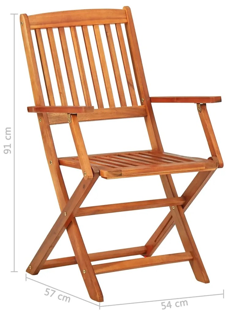 13 pcs conjunto de jantar para jardim 280x90x75cm acácia maciça