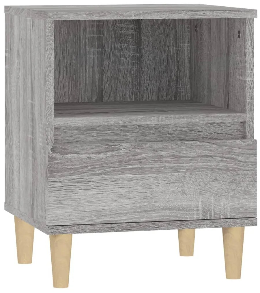 Mesas de cabeceira 2 pcs 40x35x50 cm cinzento sonoma