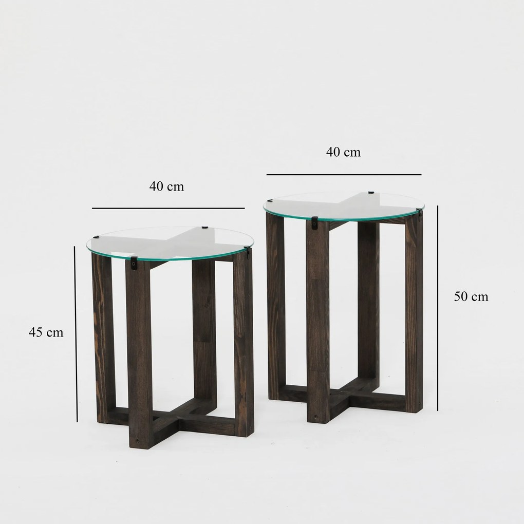 Mesa de Apoio Amalfi – Antracite – Largura: 40 cm, Altura: 45 cm e 50