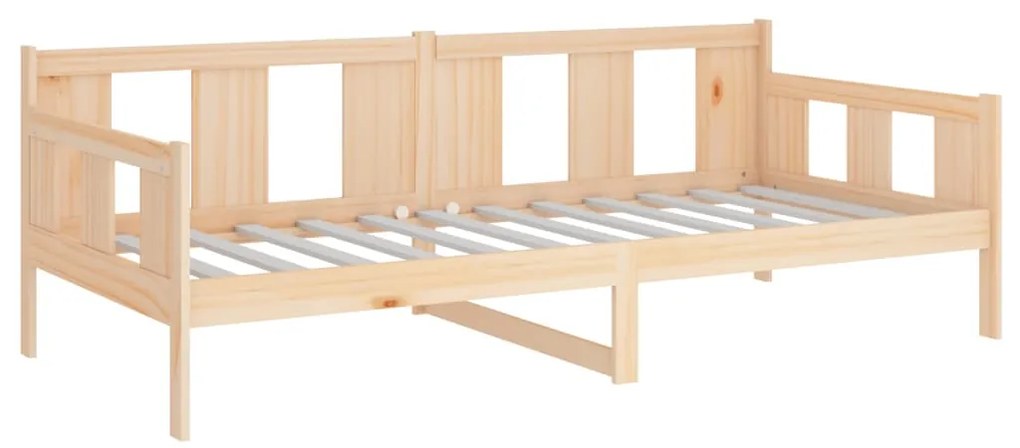 Sofá-cama 80x200 cm madeira de pinho maciça