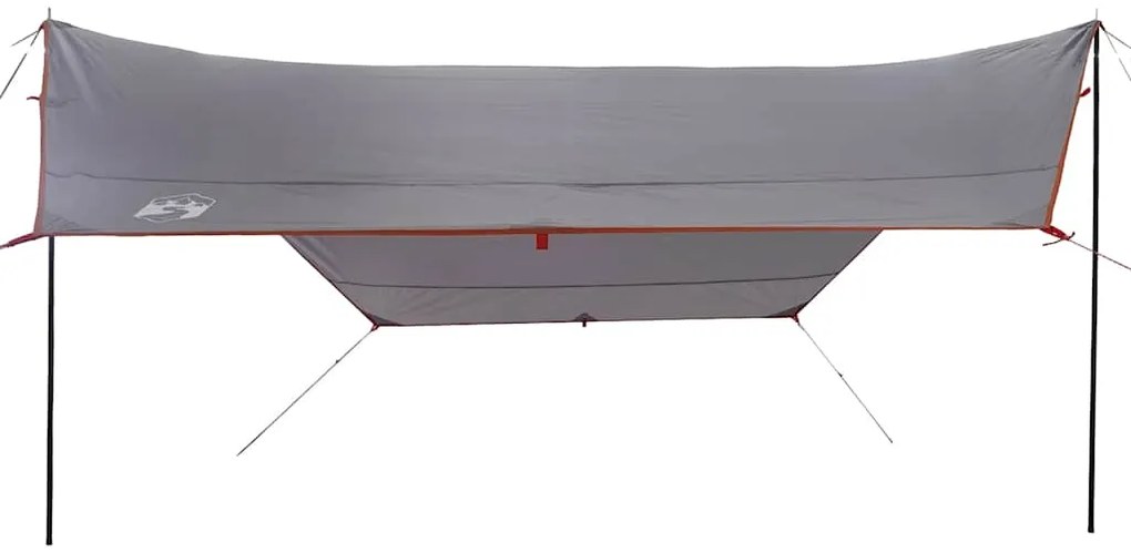 Lona de campismo 430x380x210 cm impermeável laranja