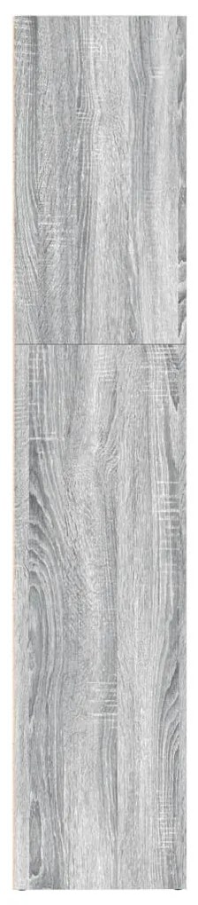Estante 80x30x152 cm derivados de madeira cinzento sonoma