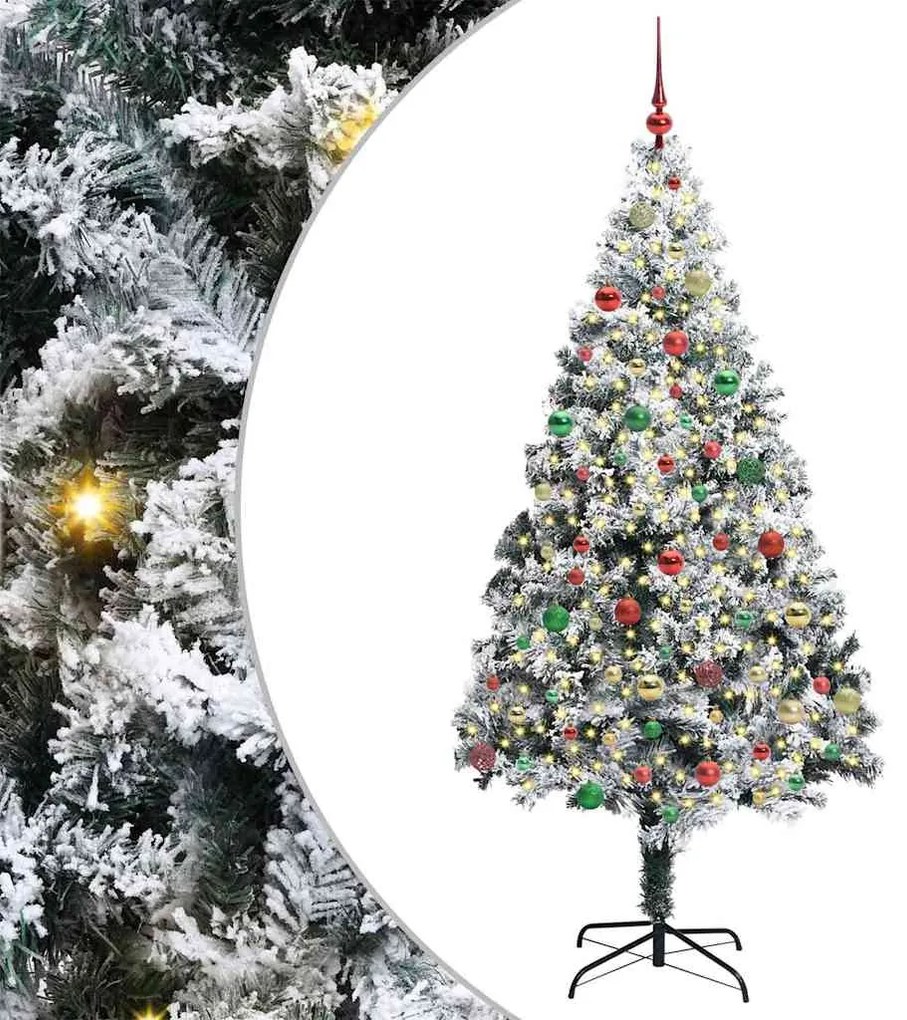 vidaXL Árvore de Natal Artificial Verde 180 cm PVC, Aço e Plástico