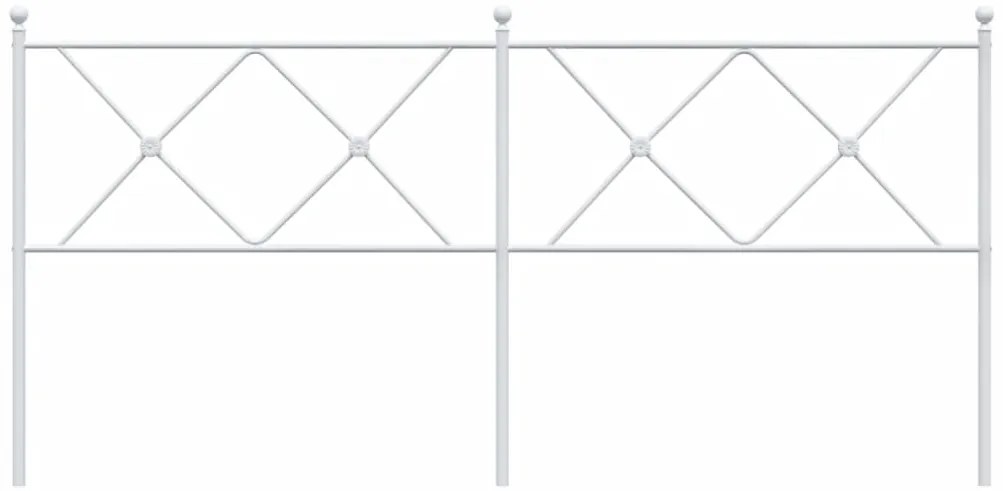 Cabeceira de cama 180 cm metal branco