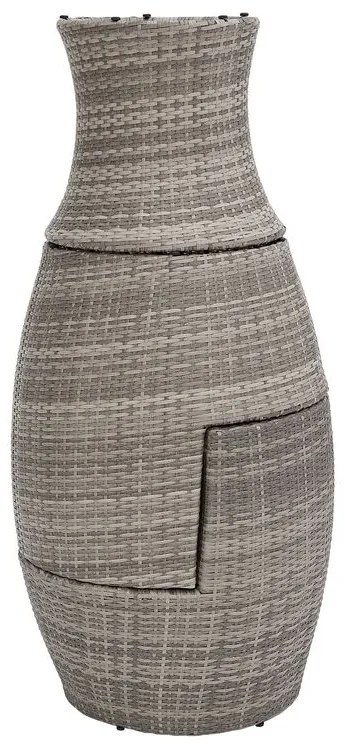 Conjunto de jardim com 2 lugares em rattan cinzento CAPRI Beliani