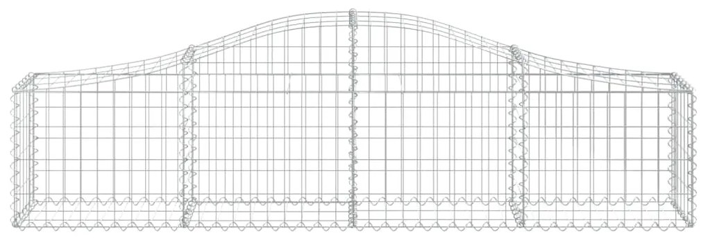 Cestos gabião arqueados 25pcs 200x30x40/60 cm ferro galvanizado