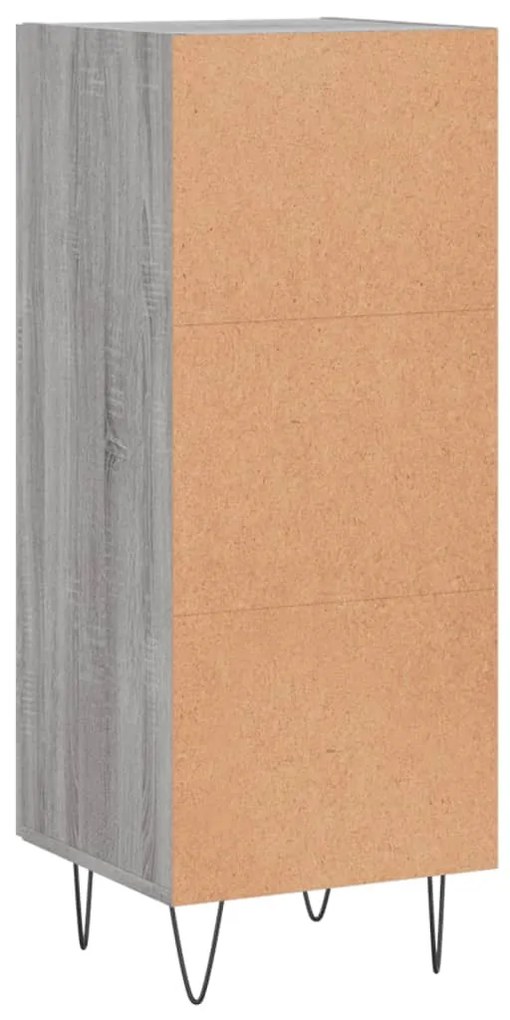 Aparador 34,5x34x90 cm derivados de madeira sonoma cinzento