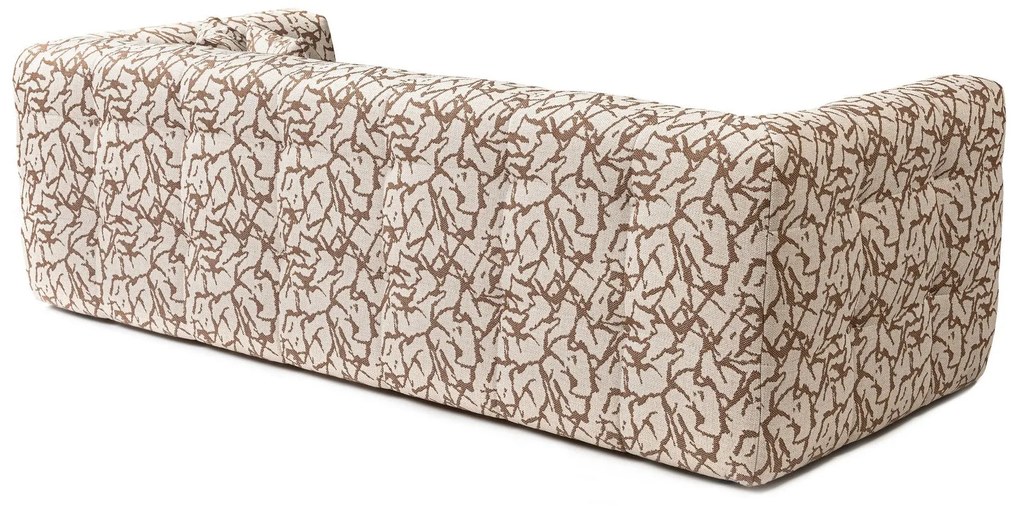 Sofá de 3 Lugares Cady – Castanho Claro – 235x100x72 cm
