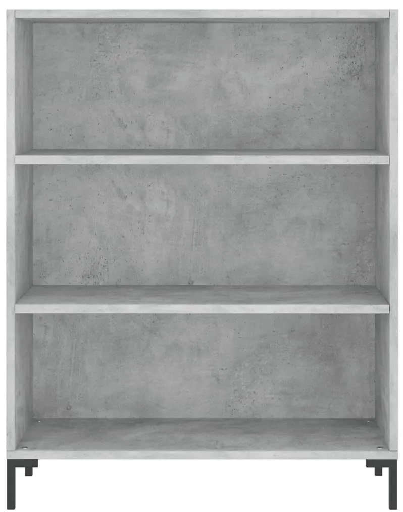 Estante 69,5x32,5x90 cm derivados de madeira cinzento cimento