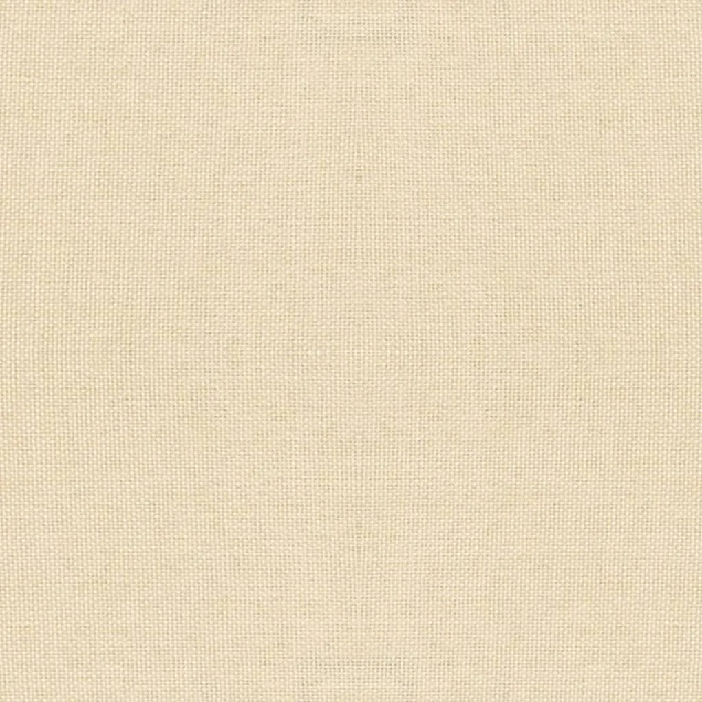 Cadeiras de jantar giratórias 2 pcs tecido cor creme
