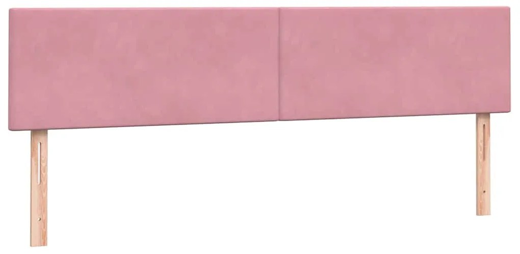 Cama com molas/colchão rosa 180x220 cm veludo