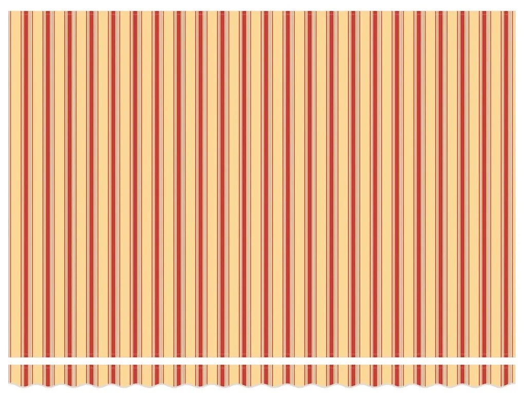 Toldo Retrátil Amarelo e laranja 450 × 350 cm amarelo e laranja