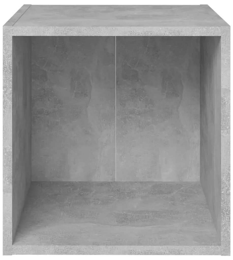 6 pcs conjunto de móveis de TV derivados madeira cinza cimento