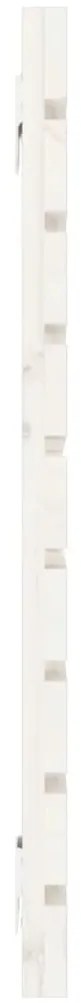 Cabeceira de parede 156x3x63 cm madeira de pinho maciça branco
