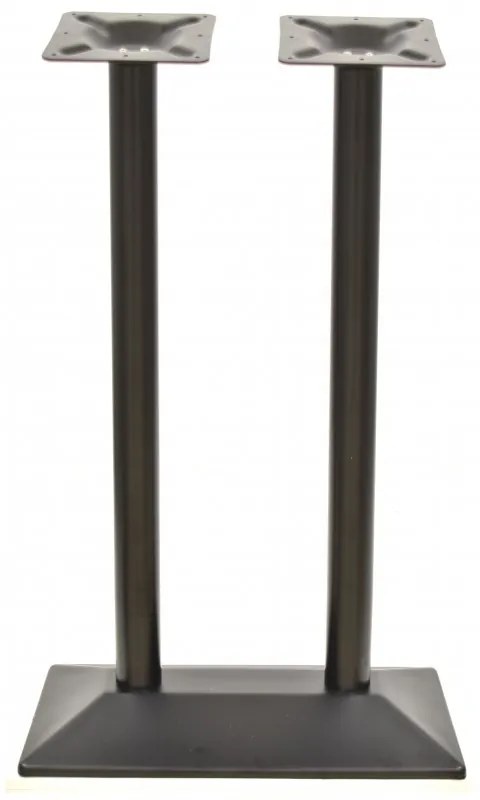 Pernas de Mesa Bar, Restaurante, Café, Esplanada Conjunto de 2 Bases de mesa SOHO, alta, retangular, preto, base de 70 x 40 cms, altura 110 cms