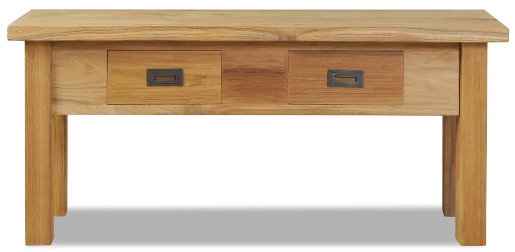 Banco de corredor em teca maciça 90x30x40 cm