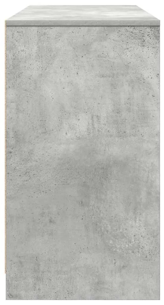 Secretária 120x42x76 cm derivados de madeira cinza cimento