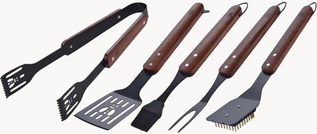 Utensílios para churrasco Black Edition, conjunto de 5