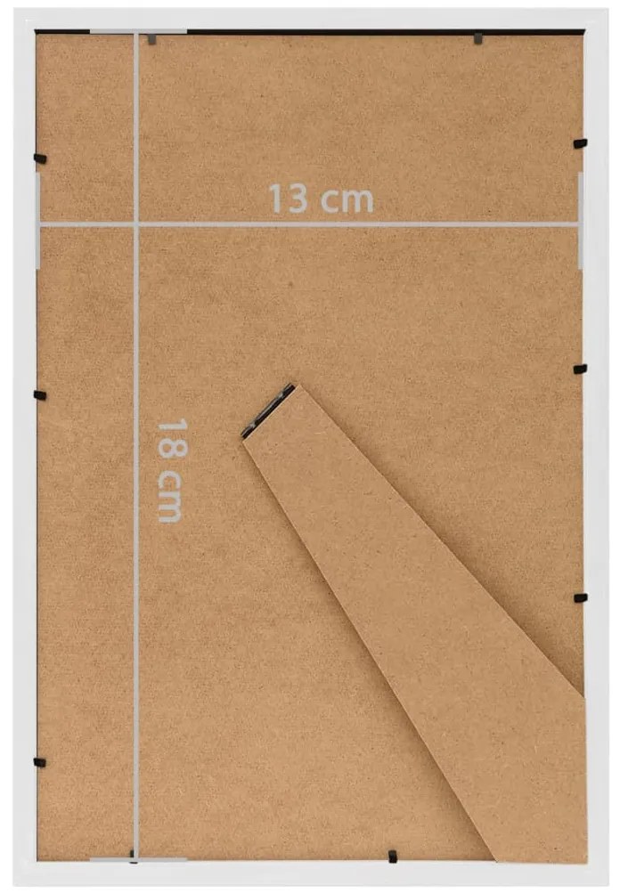 Molduras para mesa 5 pcs 13x18 cm MDF branco