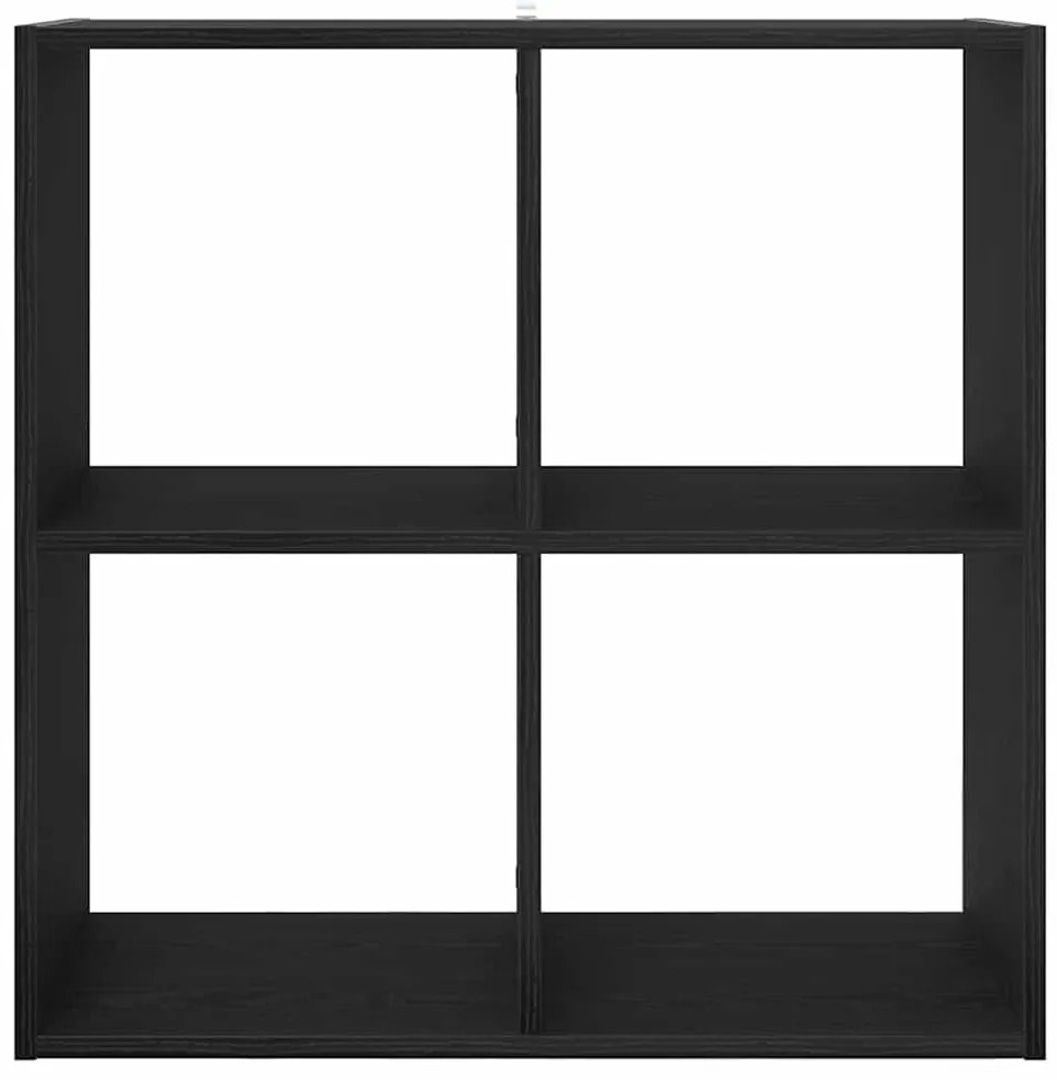 Estante vidaXL Preto Carvalho 68,5x32x68,5 cm Madeira engenharia