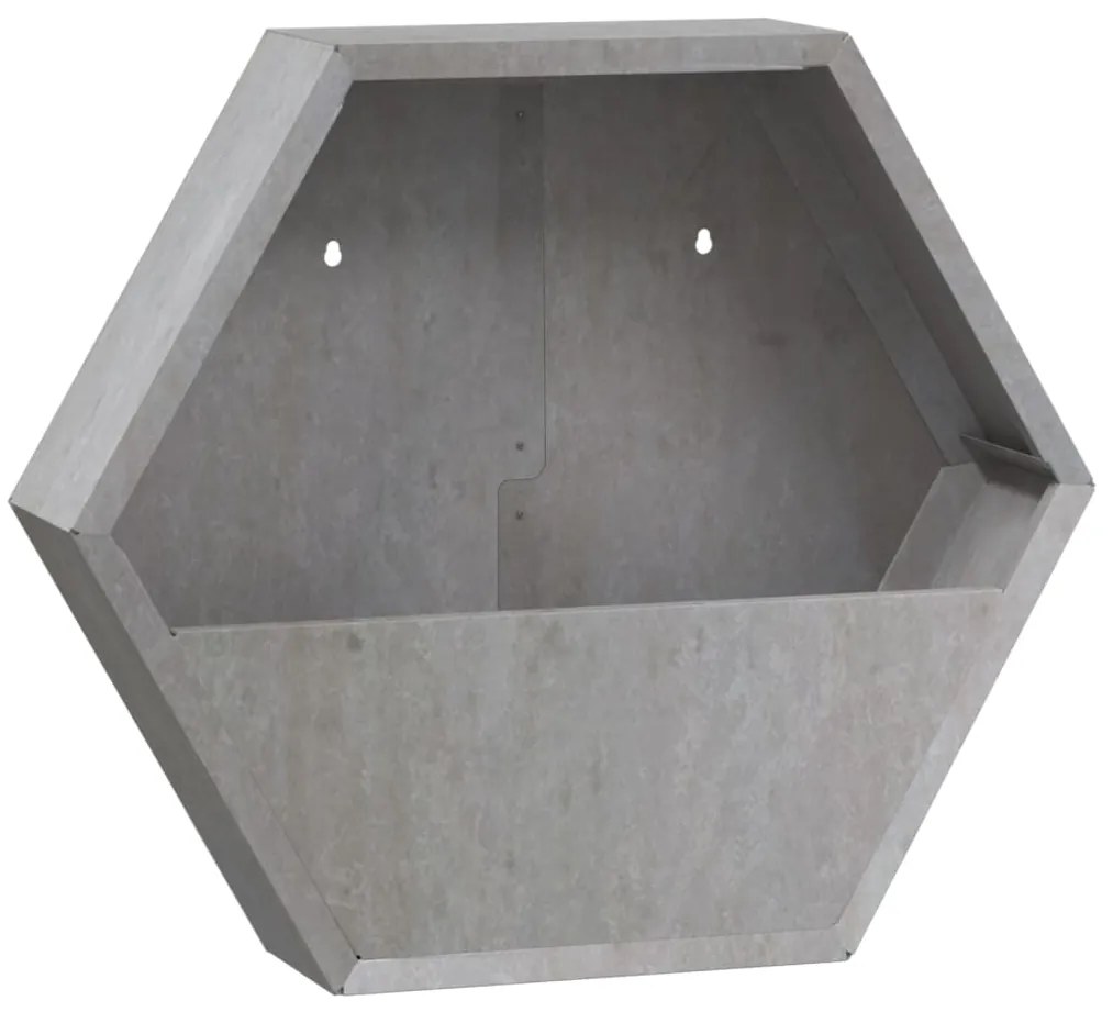 Vasos/floreiras de parede 2 pcs aço corten cor enferrujado