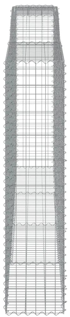 Cestos gabião arqueados 3pcs 400x50x200/220cm ferro galvanizado
