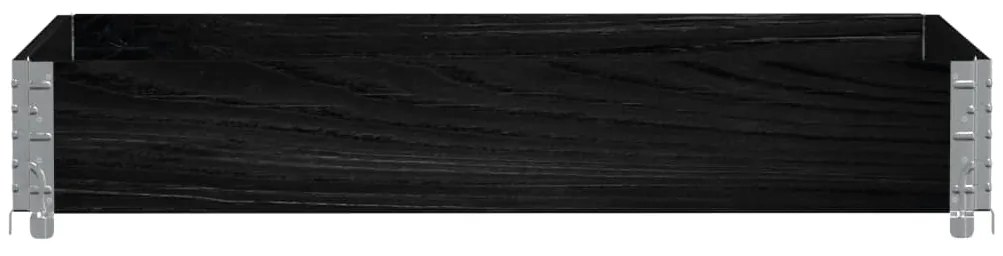 Vaso/floreira para jardim 120x80 cm pinho maciço preto