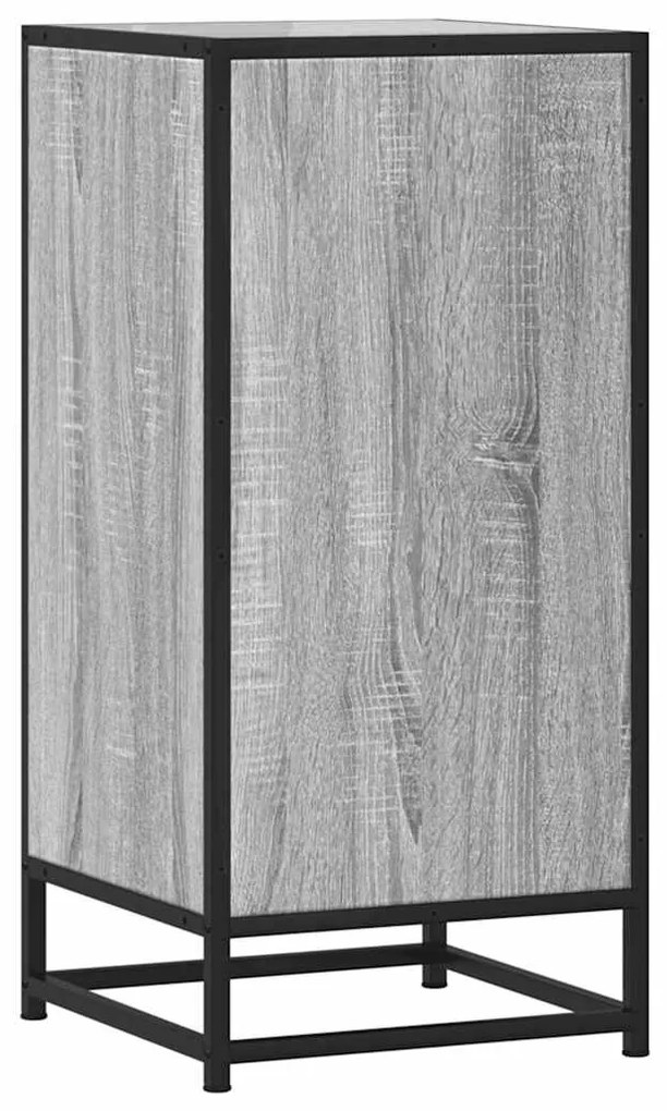 Aparador 35,5x35x76 cm deriv. de madeira/metal cinzento sonoma