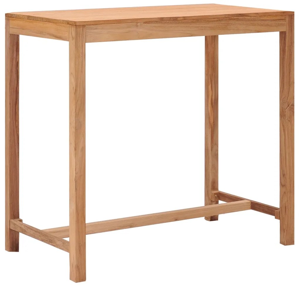 Mesa de bar para jardim 110x60x105 cm madeira de teca maciça