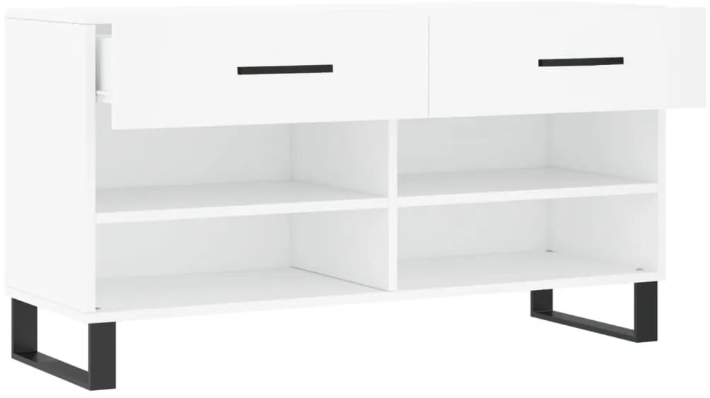 Banco sapateira 102x35x55 cm derivados de madeira branco