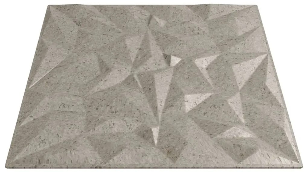 Painéis de parede 48 pcs 50x50 cm 12m² XPS ametista betão