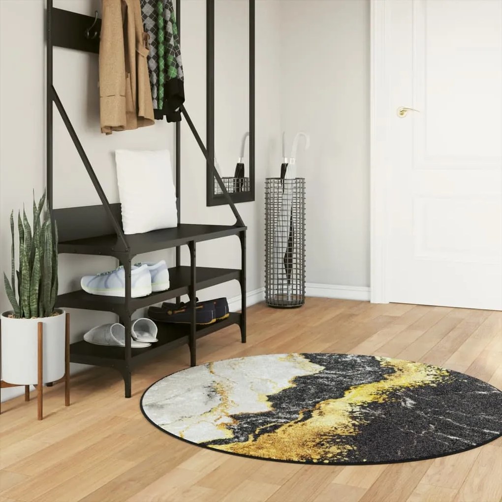 Tapete lavável antiderrapante Ø 120 cm multicor