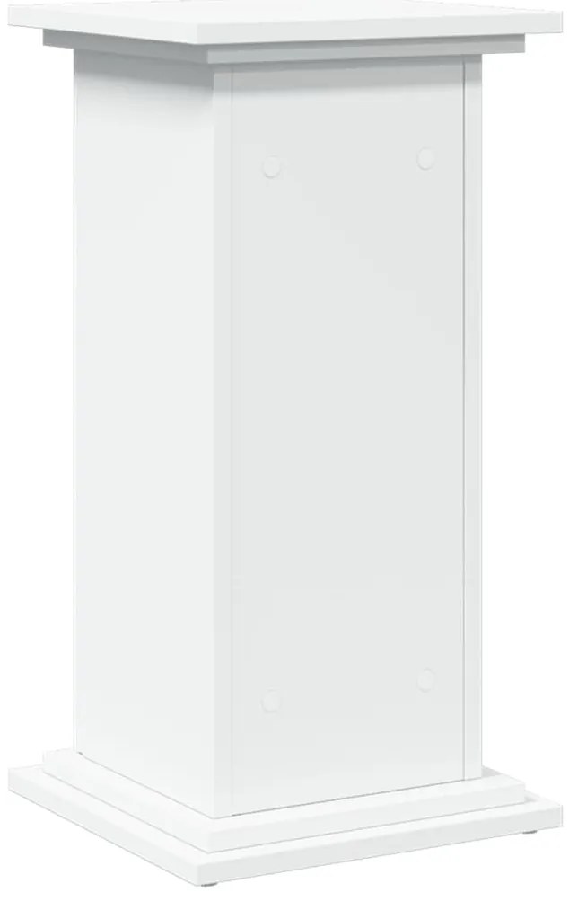 Suporte expositor com arrumação derivados de madeira branco