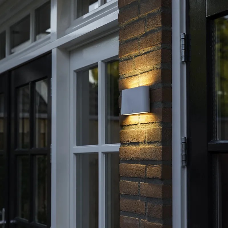 Candeeiro de parede branco 17,5 cm com LED IP65 - Batt