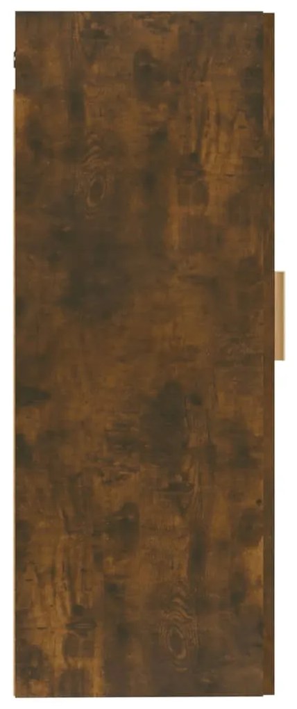 Armário de parede 35x34x90cm derivados madeira carvalho fumado
