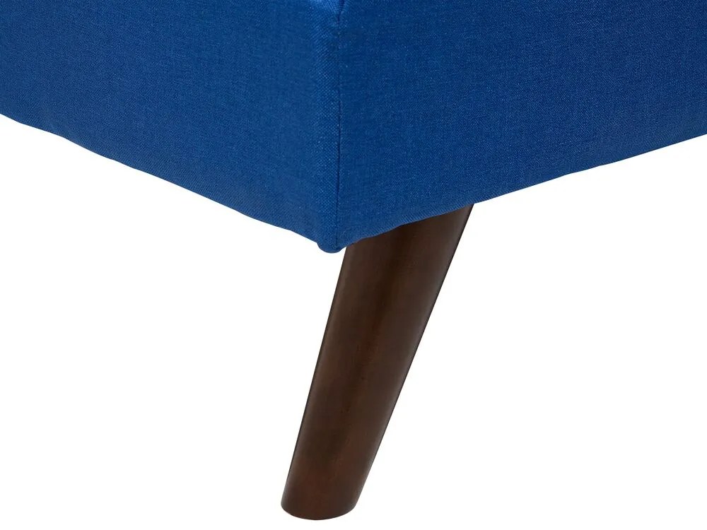 Sofá-cama de 3 lugares em tecido azul RONNE Beliani