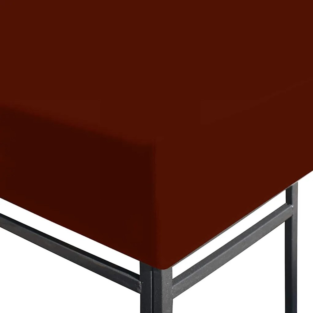 Cobertura de gazebo 310 g/m² 3x4 m terracota