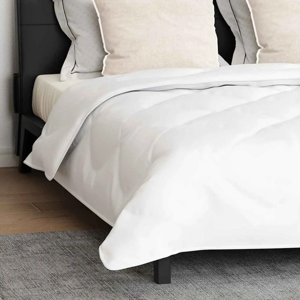 Edredão com travesseiro 3 pcs Branco 260 x 220 cm Microfibra