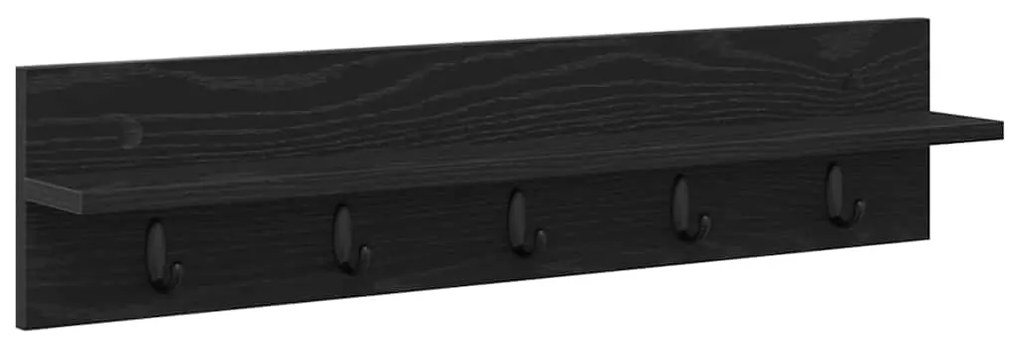 Cabideiro de Parede Carvalho preto 80 x 10.5 x 18 cm