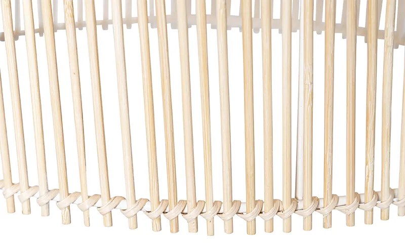 Candeeiro de suspensão escandinavo em bambu - Natasja Rústico