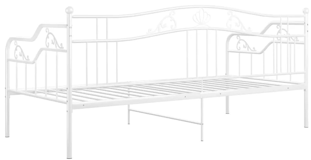 Sofá-cama 90x200 cm metal branco