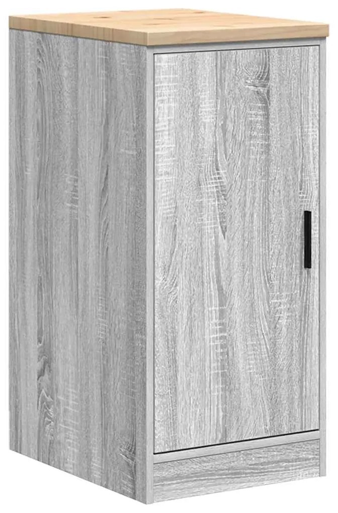 Armários de garagem 2 pcs derivados de madeira cinzento sonoma