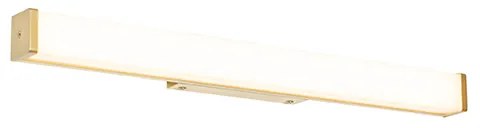 Aplique de parede para casa de banho em latão 62 cm com LED IP44 - Cascada