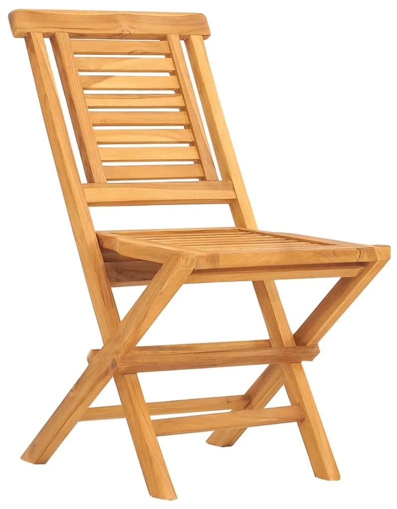 5 pcs conjunto de jantar p/ jardim madeira de teca maciça