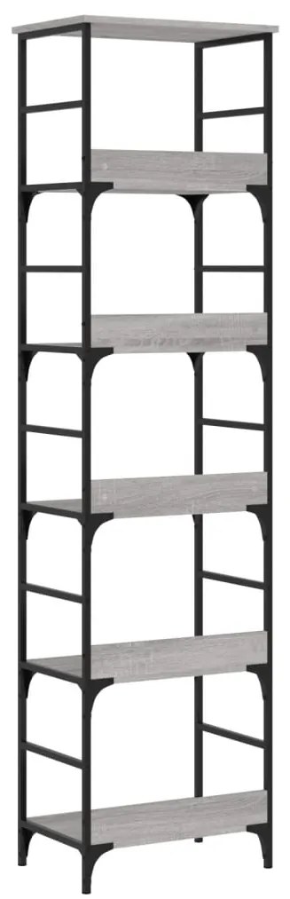 Estante 50x33x188,5 cm derivados de madeira cinzento sonoma