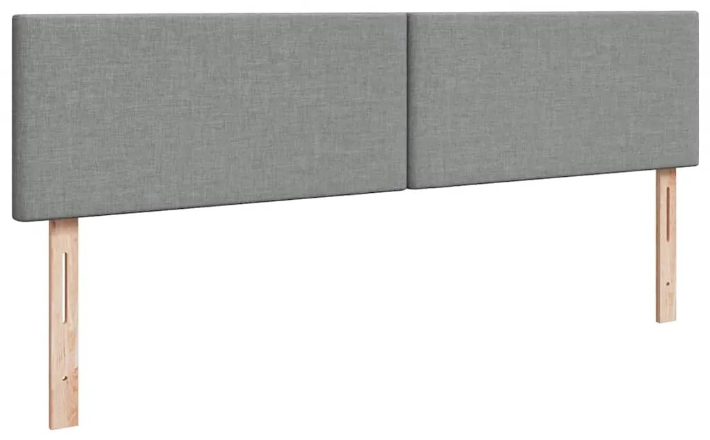 Estrutura de cama otomana com colchão 180x200 cm cinzento claro